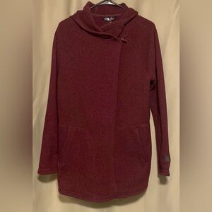 The North Face Crescent Wrap Fig Heather Hooded Maroon/Red Women’s Size  M NWT